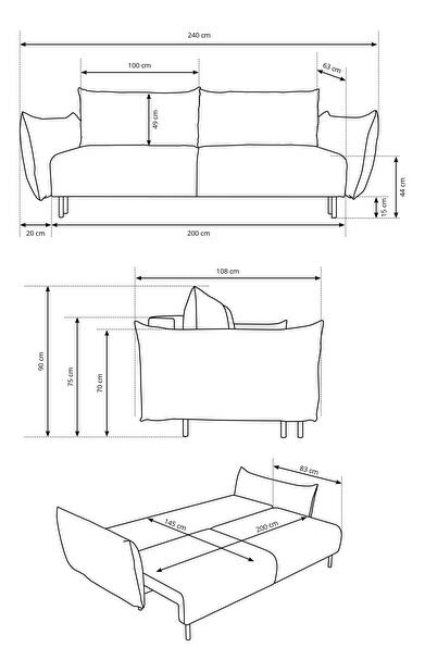 Sofa Adelon (krem)