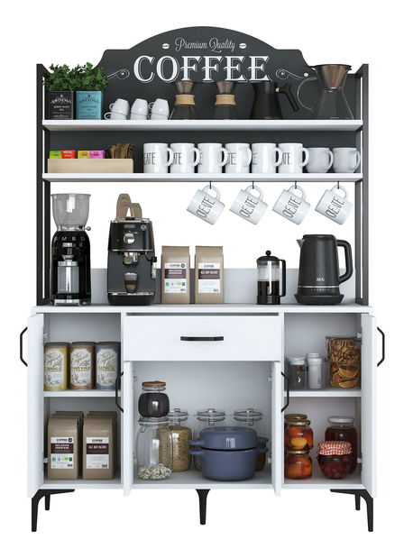 Príborník Jenaretta 130 (biela)