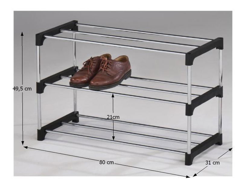 Botník Spalva (čierna + chróm)