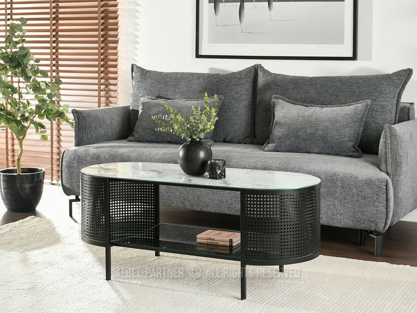 Stolić za kavu Organico (mramor + crna)