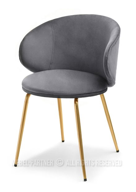 Scaun Carmen (grafit + auriu)