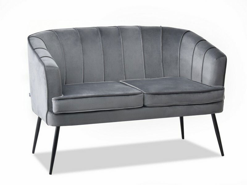 Canapea Etimee S (gri + auriu)