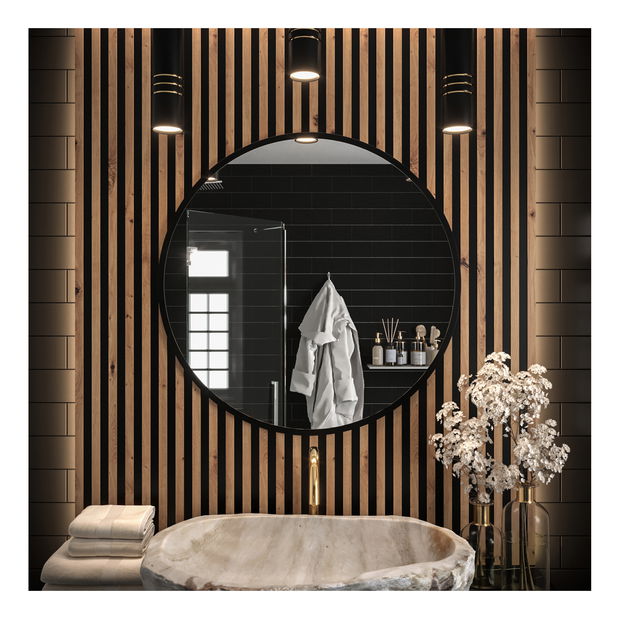 Ogledalo Favian (crna mat)