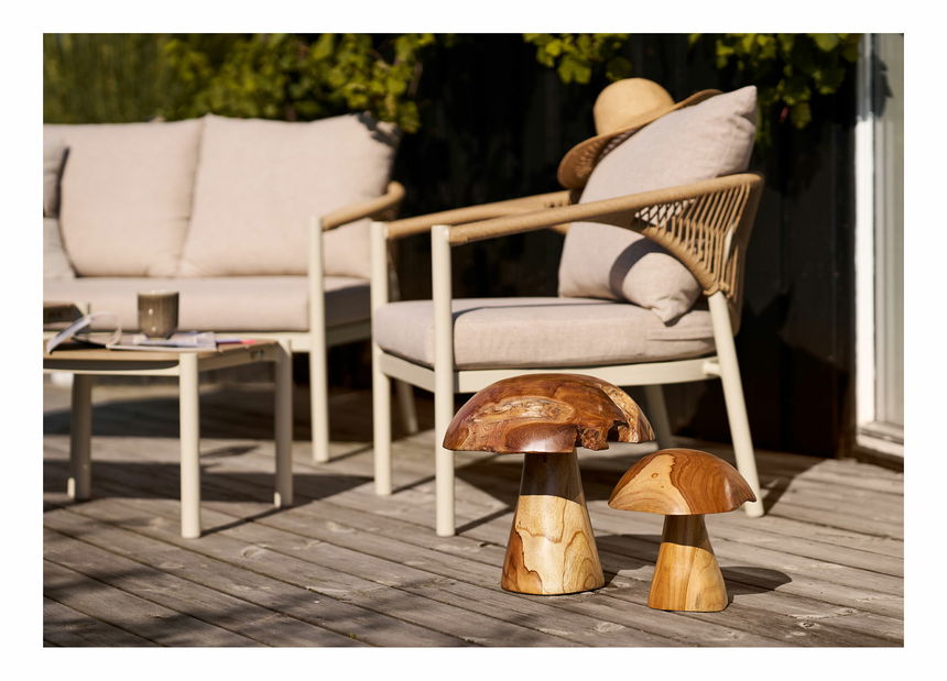 Dekorácia 2 ks Kalmira (prírodná)