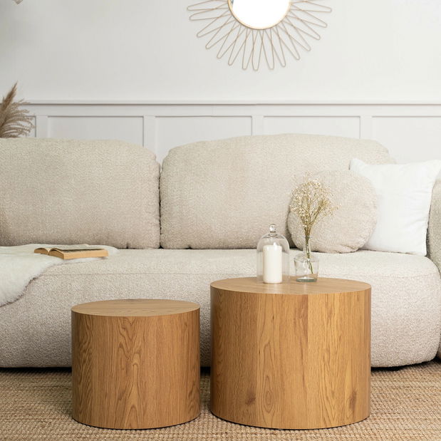 Set 2 ks konferenčných stolíkov Liloo (dub) 