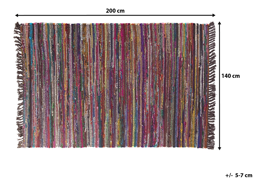 Covor 200 cm Dalna (gri închis)