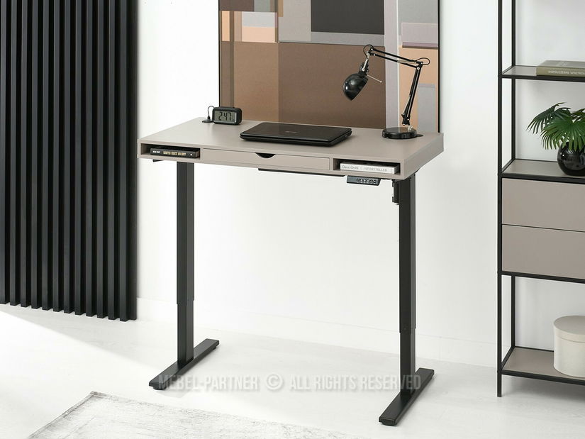 PC asztal Osto 120 (bézs + fekete)