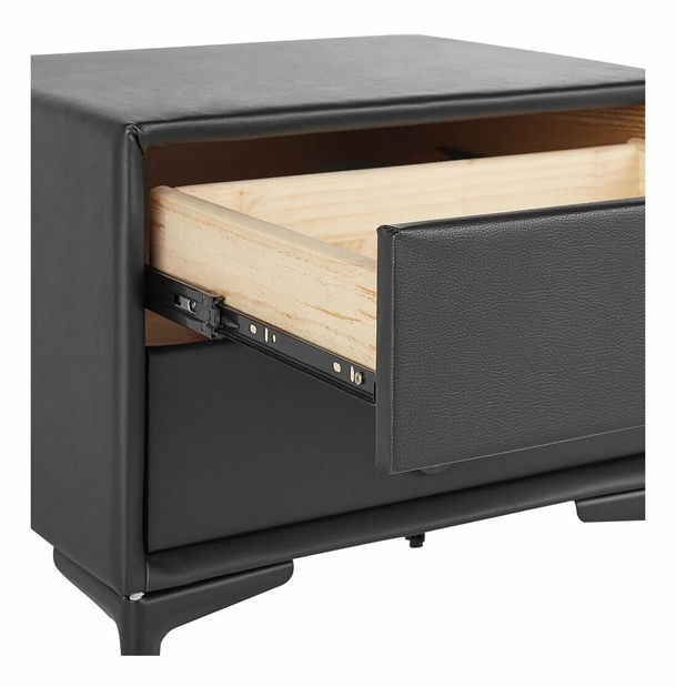 Éjjeliszekrény SANAZA (fekete)