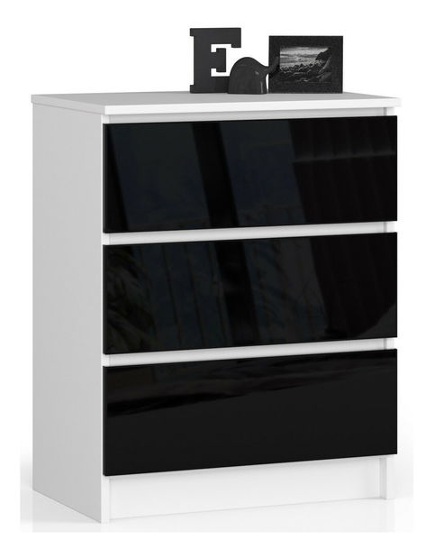 Comodă Kalista II (negru lucios)