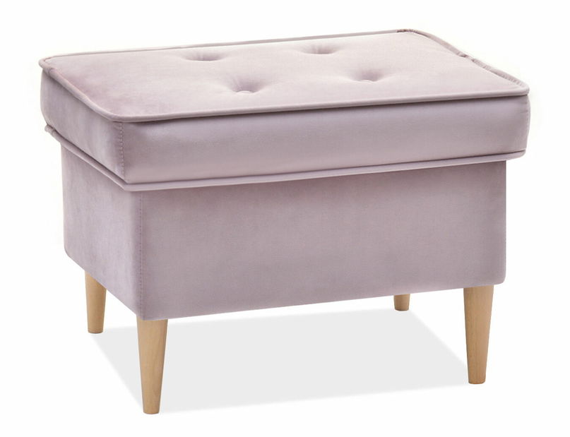 Taburetka Muriera (svetlofialová + buk)