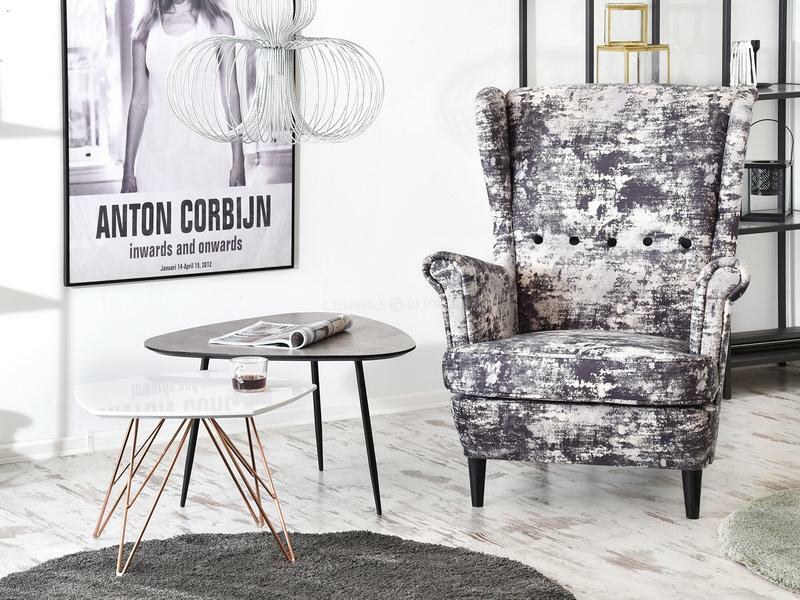 Dohányzóasztal Rossi Zest Xl (fehér + fekete)