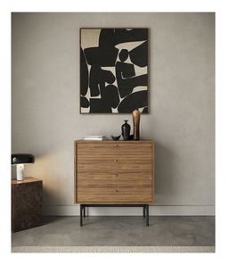 Komoda Oscar O5 (orah + crna)