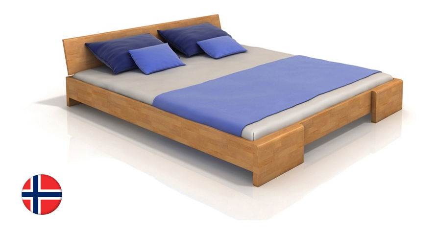 Jednolôžková posteľ 90 cm Naturlig Blomst (buk) (s roštom)