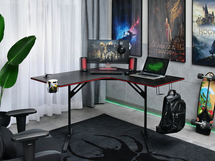 PC asztal Matts C (fekete)