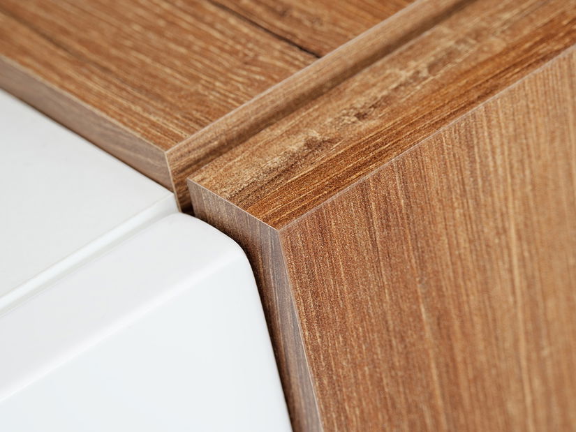 Obývacia stena Georgie 29 WRS QL (biela + dub sterling) (s osvetlením)