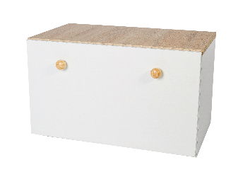 Úložný box pre deti Ione (biela + dub sonoma)