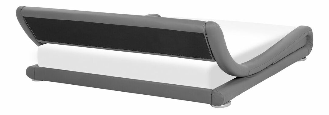 Pat cu saltea cu apă 180 cm Anais (gri) (cu somieră și saltea)