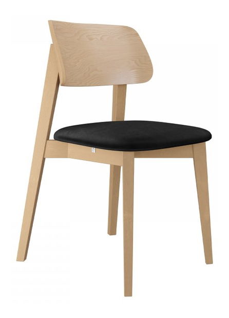 Jedálenská stolička KD 63 (buk + čierna) *výpredaj