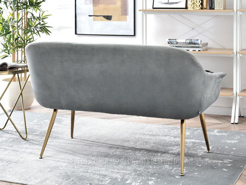 Canapea Osmol S (gri + auriu)