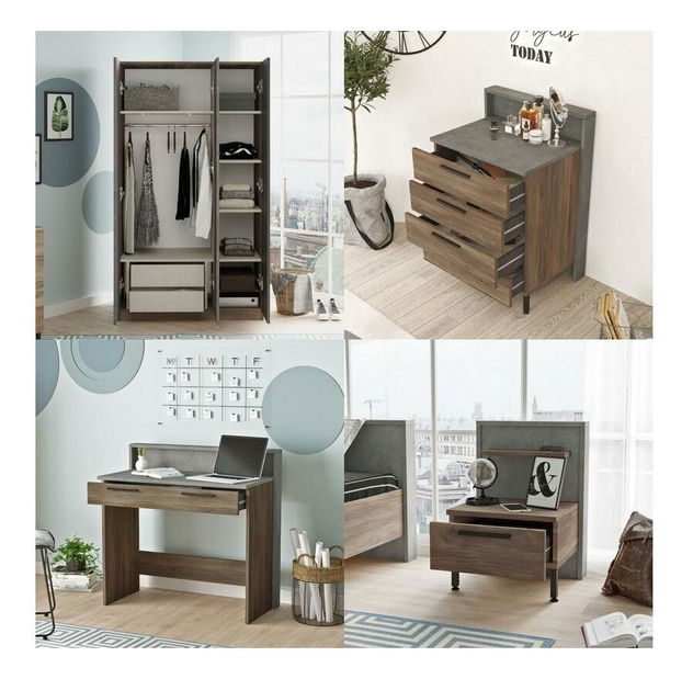 Tanulószoba habmi 6 (ezüst) 