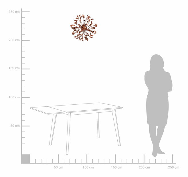 Lámpa Fotse (réz szín)