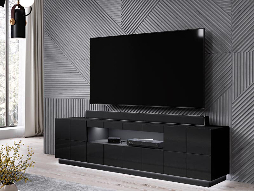TV asztal Rojan (fekete)