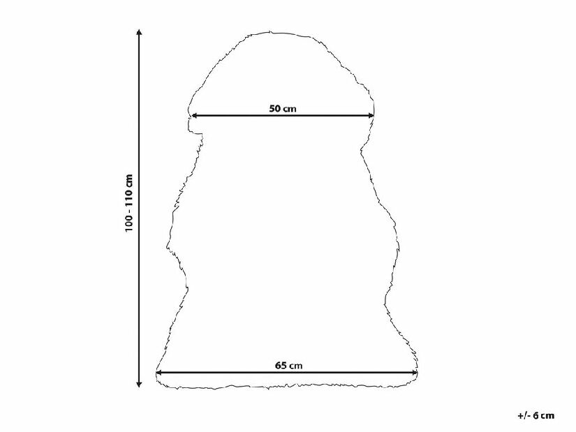 Covor 65x110 cm ULUNDI (piele) (gri închis)