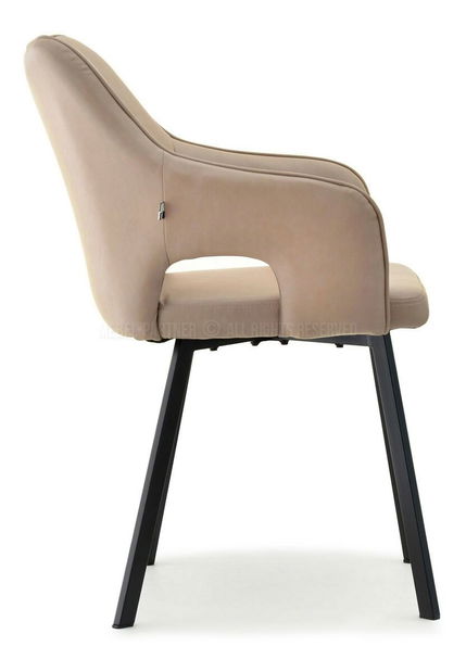 Stolička Carl (béžová + čierna)