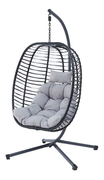 Viseća fotelja Acatando (antracit + siva)