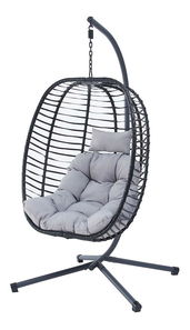 Viseća fotelja Acatando (antracit + siva)