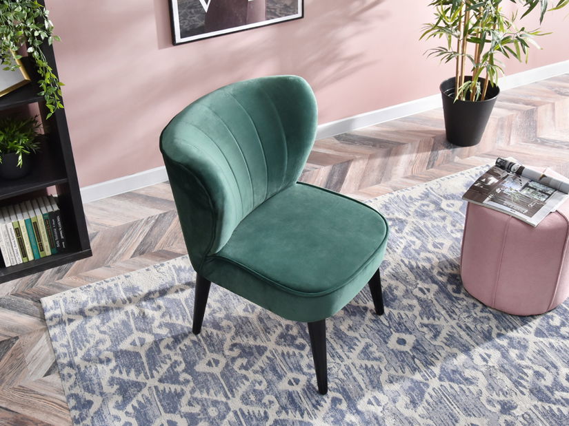 Relaxačné kreslo Arginteno (zelená + čierna)