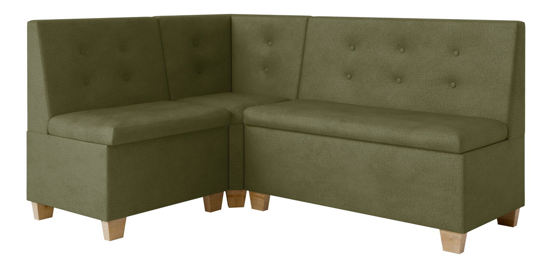 Rohová lavica Bolio 140x200 (olivová)