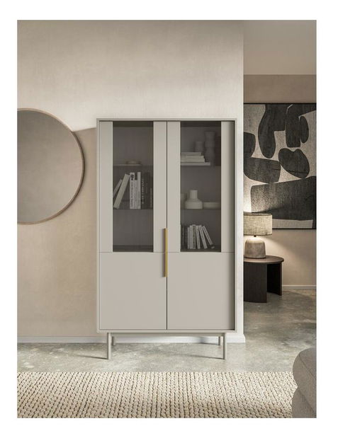 Vitrină Verdio V3 (gri bej)