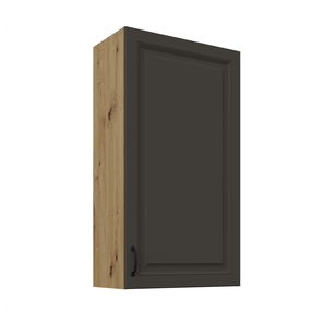 Dulap superior de bucătărie Sheila 60 G 108 1F (Cadru: stejar artisan + front: grafit)