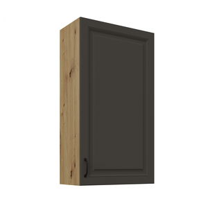 Dulap superior de bucătărie Sheila 60 G 108 1F (Cadru: stejar artisan + front: grafit)