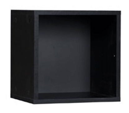 Viacúčelová polica typ 12 Marlana (čierna)