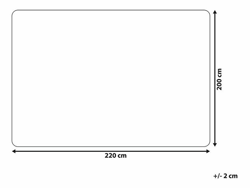 Deka 200 x 220 cm Deli (čierna)