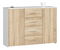 Komód Kuerten (fehér + sonoma tölgy)