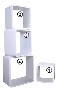 Polica Dioda bijela (4kom.)