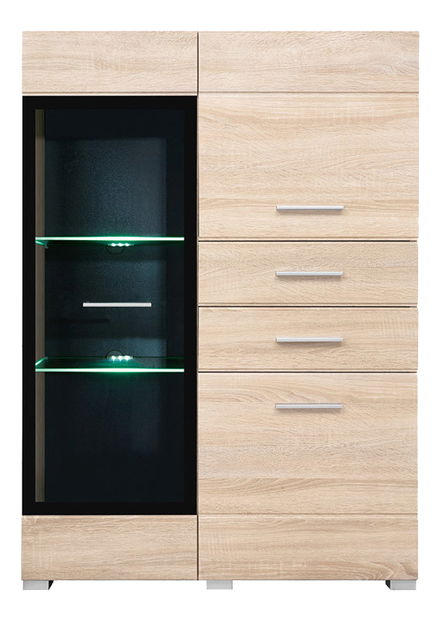 Vitrína BRW Voucher REG1W2D2S/13/9LP