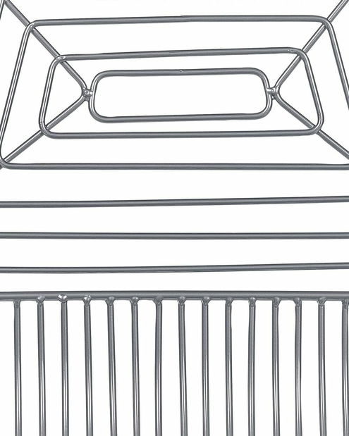 Set 2 ks jedálenských stoličiek Bricio (strieborná)