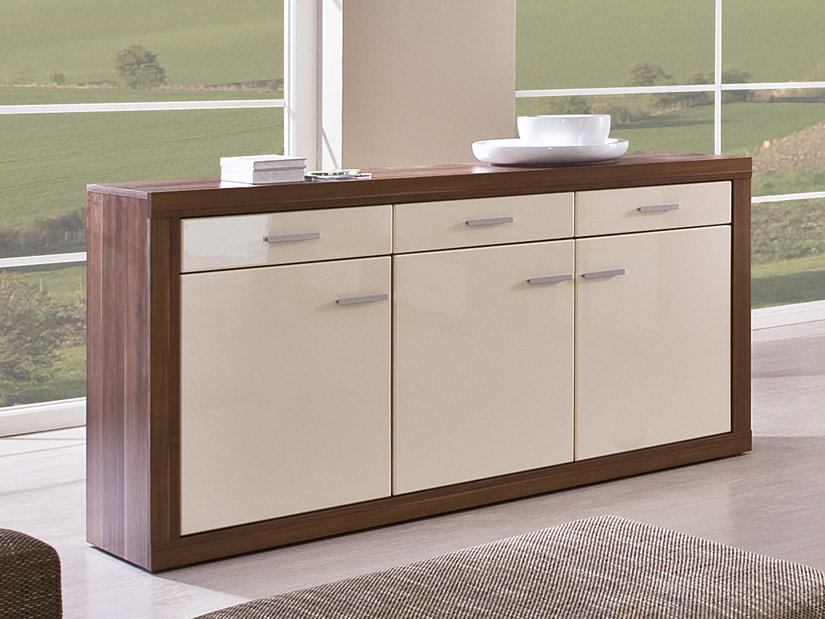 Komoda Decodom Nicola Typ 08 slivka + lesk vanilka