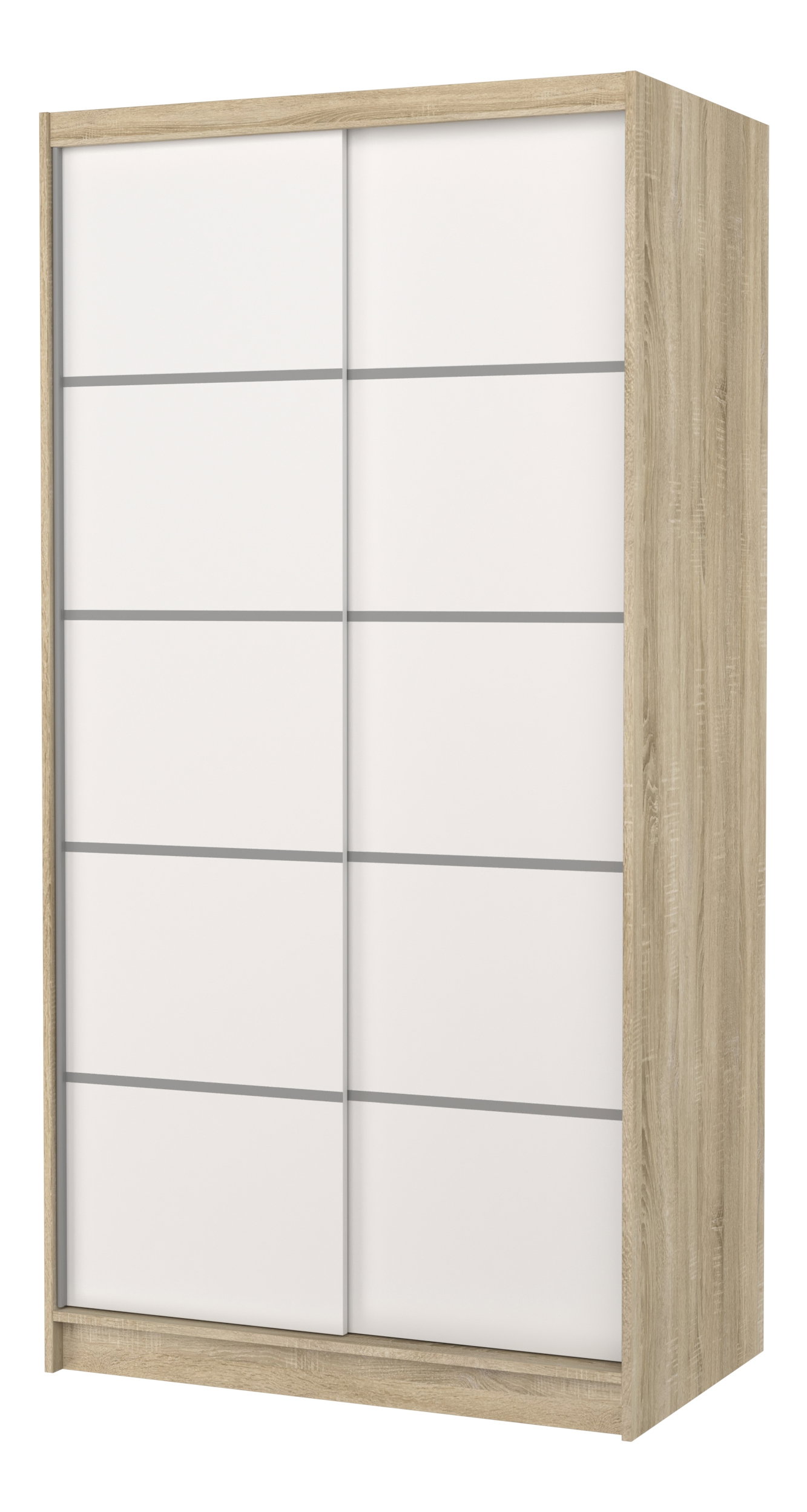 Ruhásszekrény Remea (sonoma tölgy + fehér)