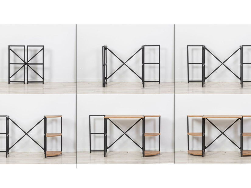 Masă PC Punale 2 (pin atlantic + negru)