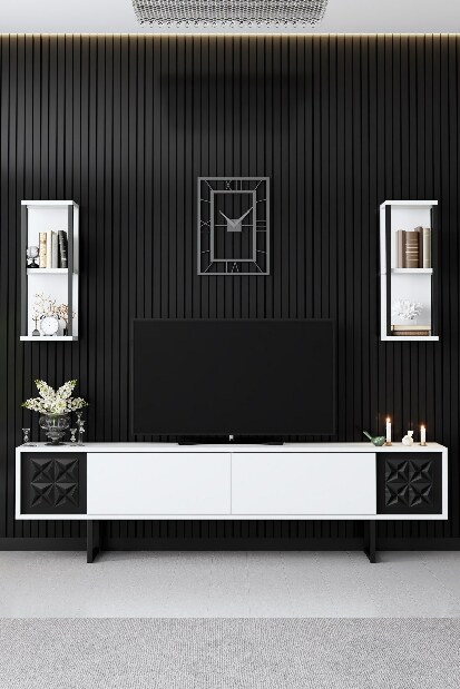 Mobilier living Buon (Alb + Negru)