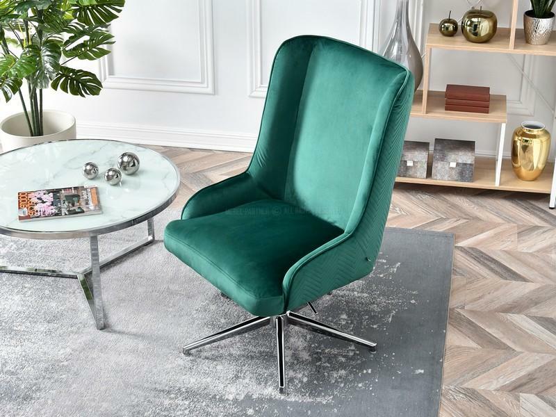 Fotelja Bilibo (zelena + krom)