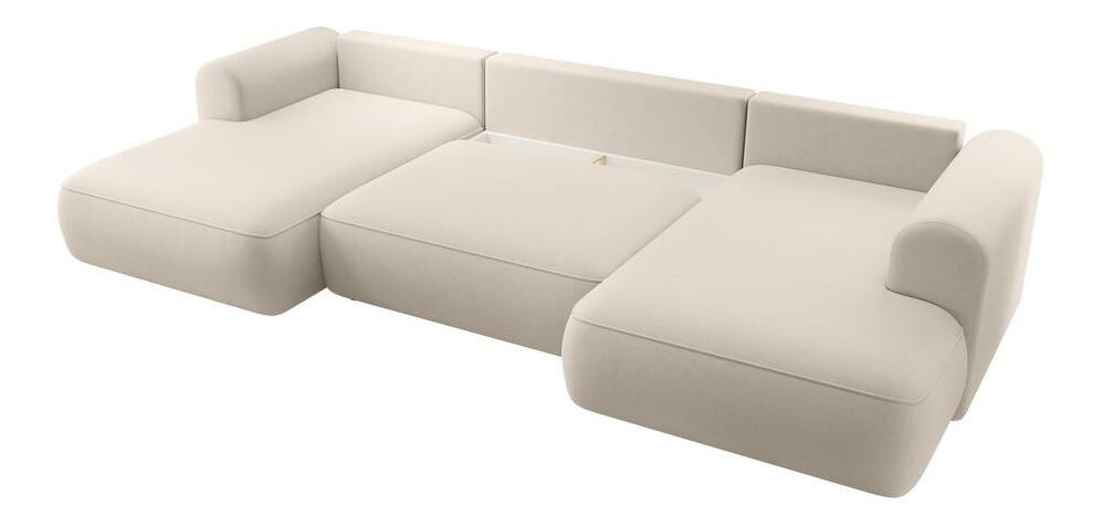 U alakú sarokkanapé Olivo U (J) (bézs + fekete) 