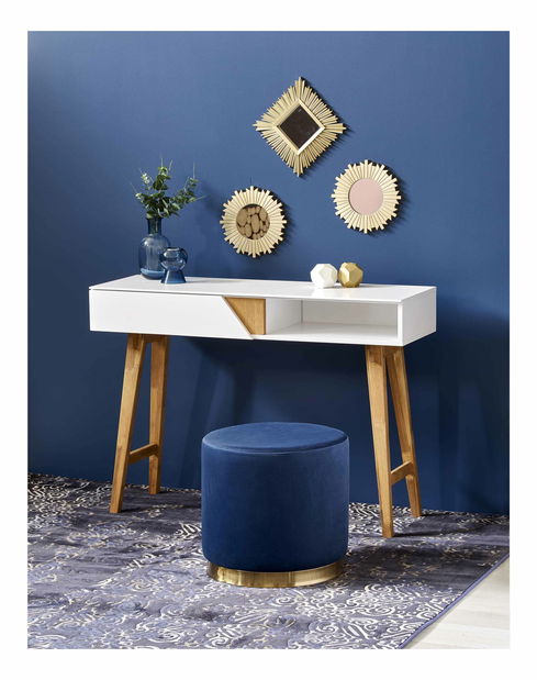 PC stolić Karry (prirodno drvo + bijela)