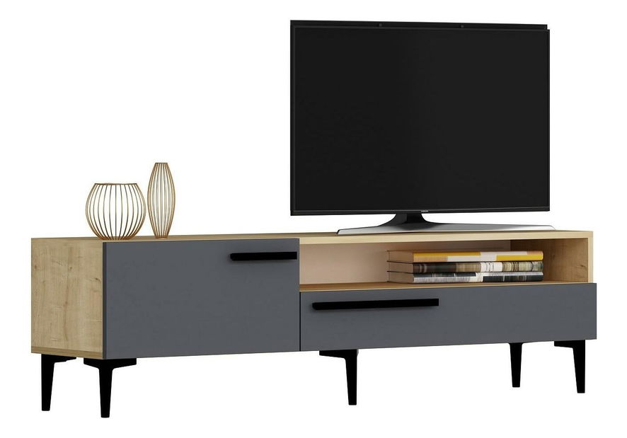 TV stolík/skrinka Sepada 1 (dub + antracit) 