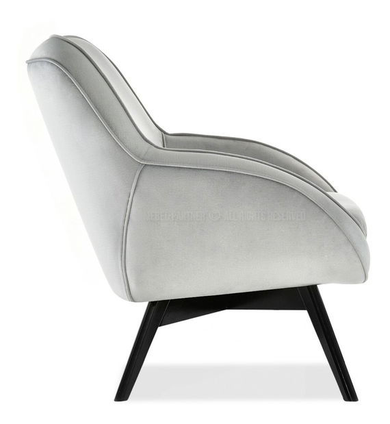 Dizajnové kreslo Merch (sivá)